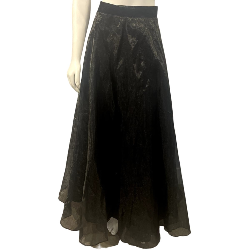 JS Collections black formal maxi skirt‎ 6